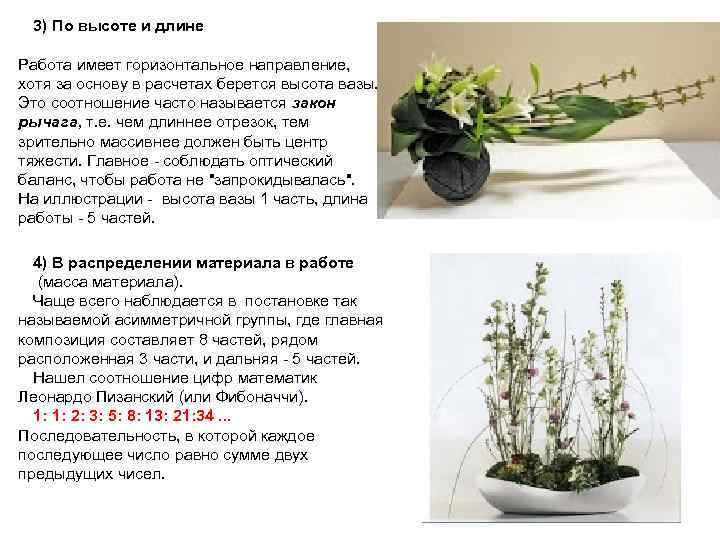 3) По высоте и длине Работа имеет горизонтальное направление, хотя за основу в расчетах