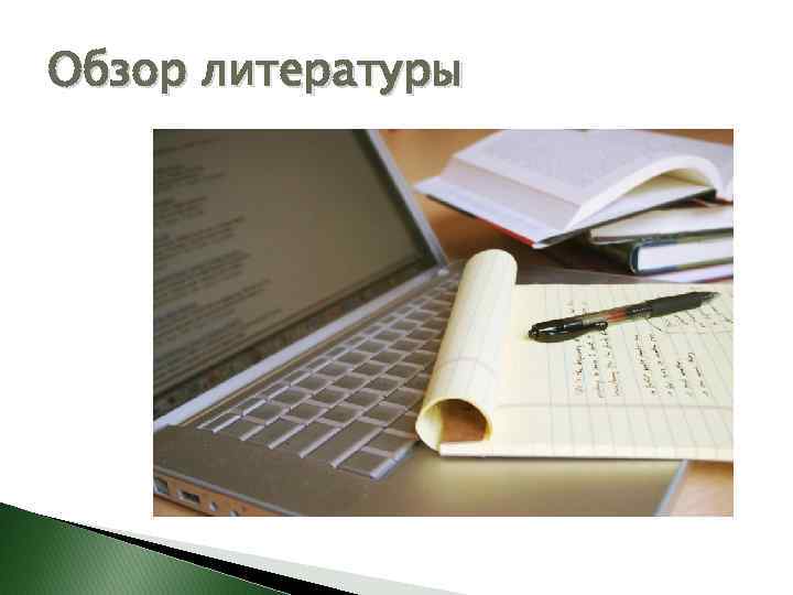 Обзор литературы 