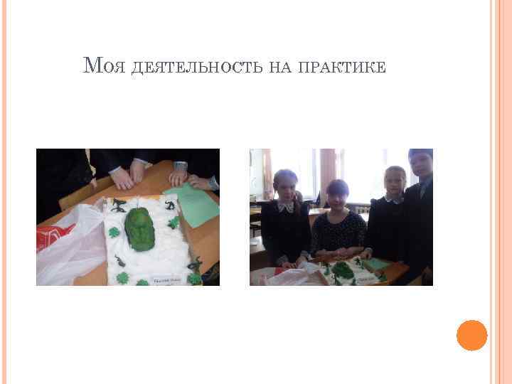 МОЯ ДЕЯТЕЛЬНОСТЬ НА ПРАКТИКЕ 