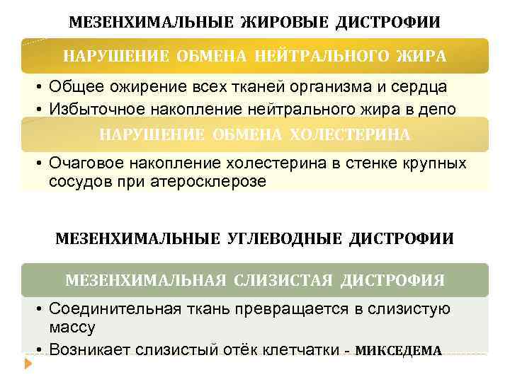 МЕЗЕНХИМАЛЬНЫЕ ЖИРОВЫЕ ДИСТРОФИИ НАРУШЕНИЕ ОБМЕНА НЕЙТРАЛЬНОГО ЖИРА • Общее ожирение всех тканей организма и