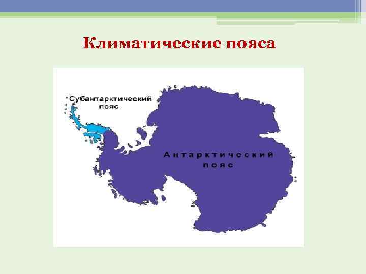 Климатические пояса 