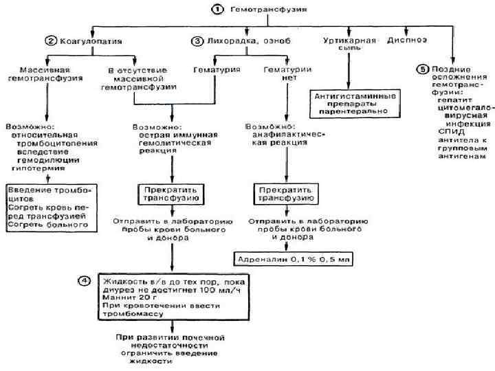 Блок схема кровотечения