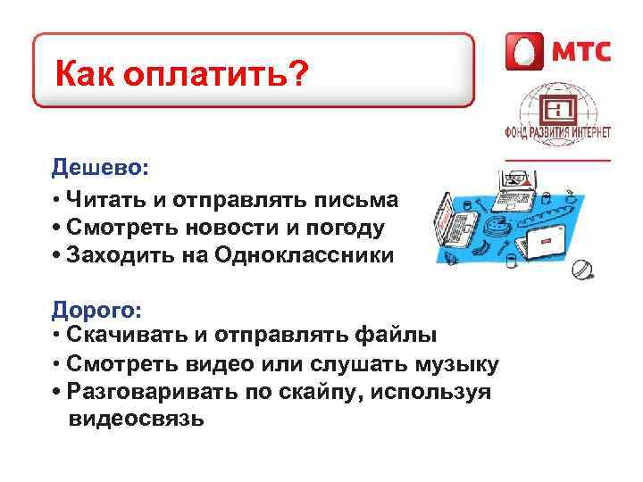 Как оплатить? Дешево: • Читать и отправлять письма • Смотреть новости и погоду •