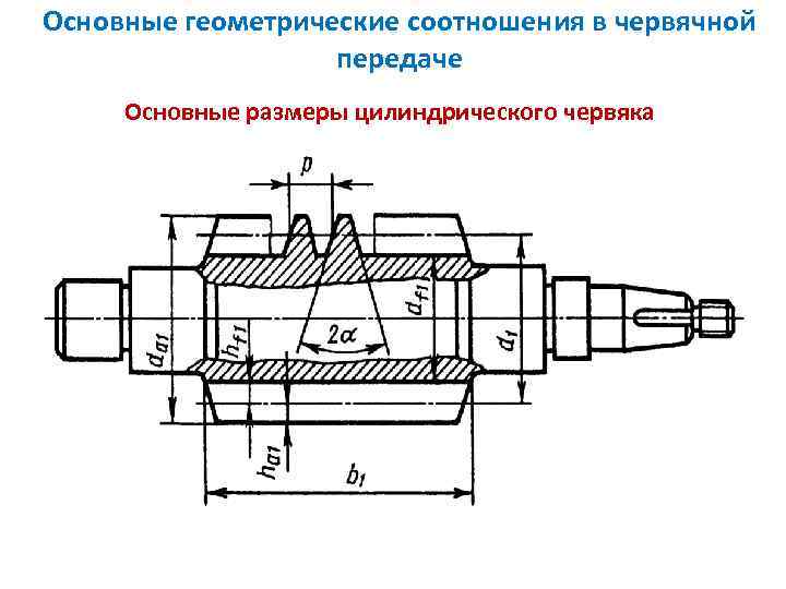 Червяк двухзаходный чертежи