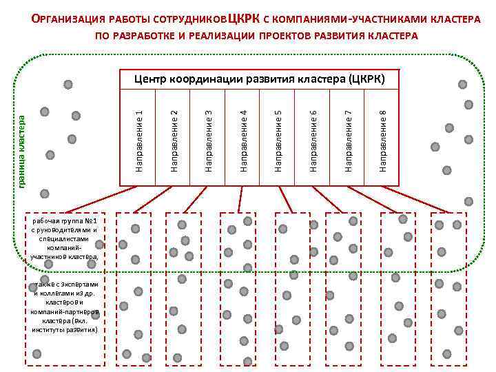 ОРГАНИЗАЦИЯ РАБОТЫ СОТРУДНИКОВ ЦКРК С КОМПАНИЯМИ-УЧАСТНИКАМИ КЛАСТЕРА ПО РАЗРАБОТКЕ И РЕАЛИЗАЦИИ ПРОЕКТОВ РАЗВИТИЯ КЛАСТЕРА