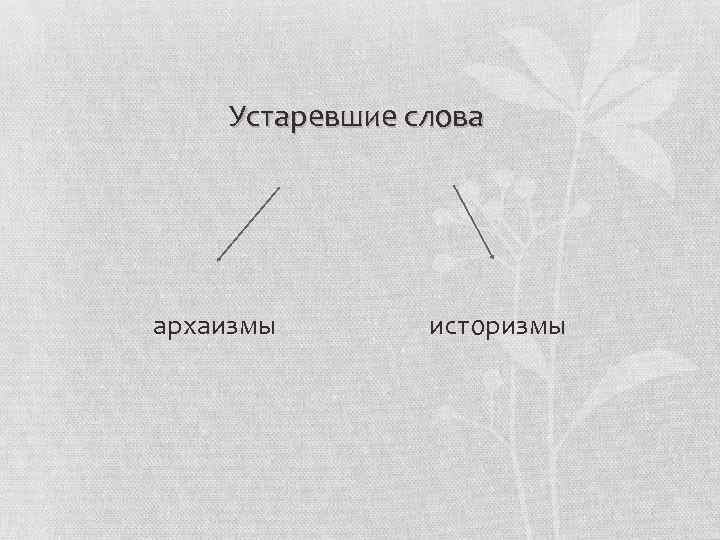 Выберите историзм