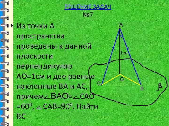 К плоскости проведены две. Перпендикуляр и две наклонные. Из точки а проведены к данной плоскости. Из точки проведена плоскость. Из точки к плоскости проведены перпендикуляр и Наклонная.