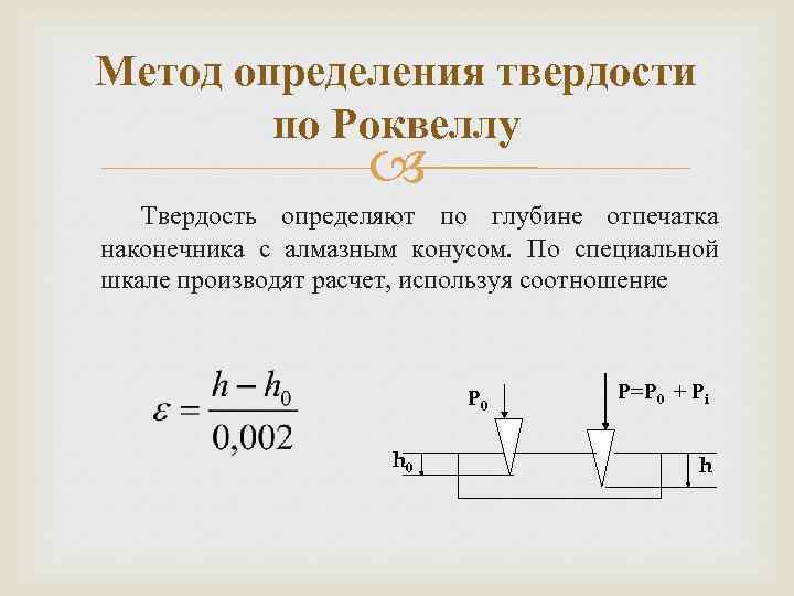 Определение твердости образца