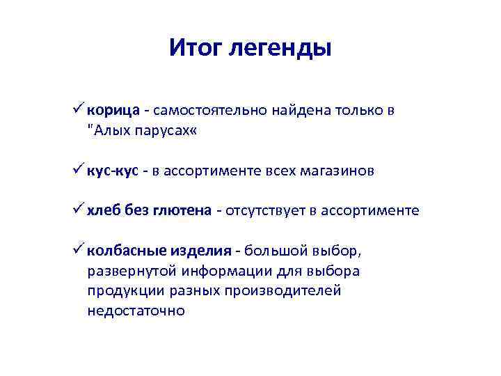 Итог легенды ü корица - самостоятельно найдена только в 