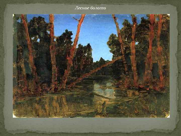 Лесное болото 