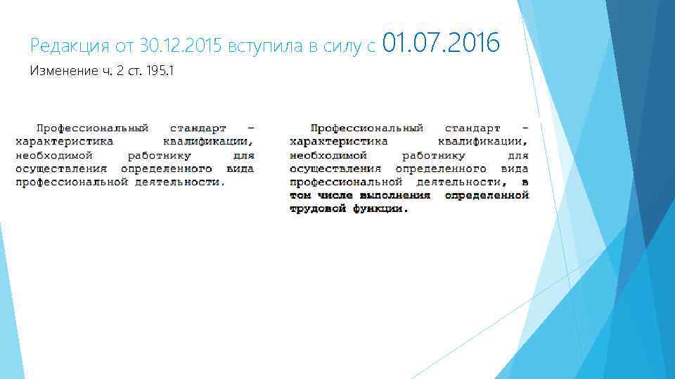 Редакция от 30. 12. 2015 вступила в силу с 01. 07. 2016 Изменение ч.