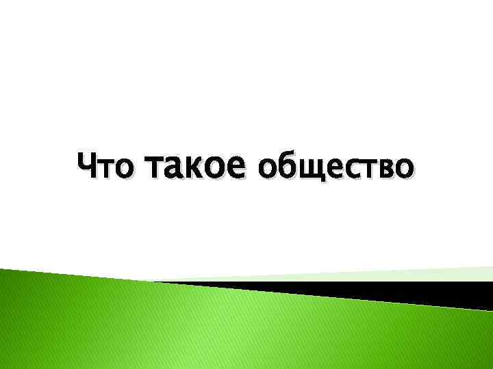 Что такое общество 