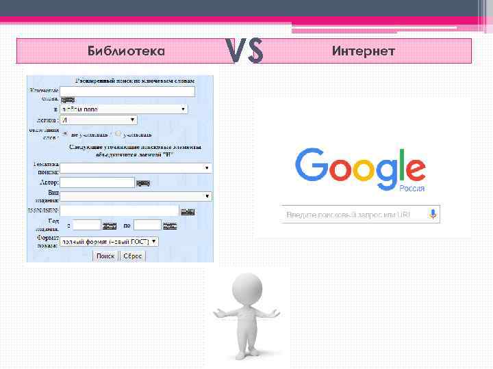 Библиотека VS Интернет 