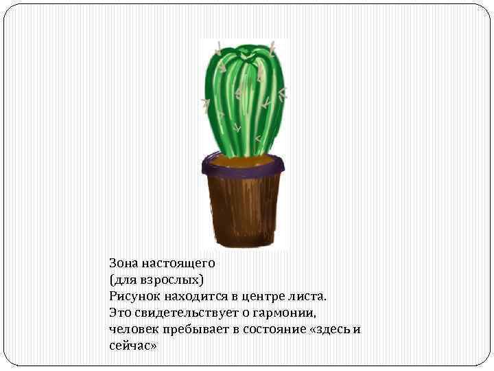 Рисунок кактуса интерпретация для психологов