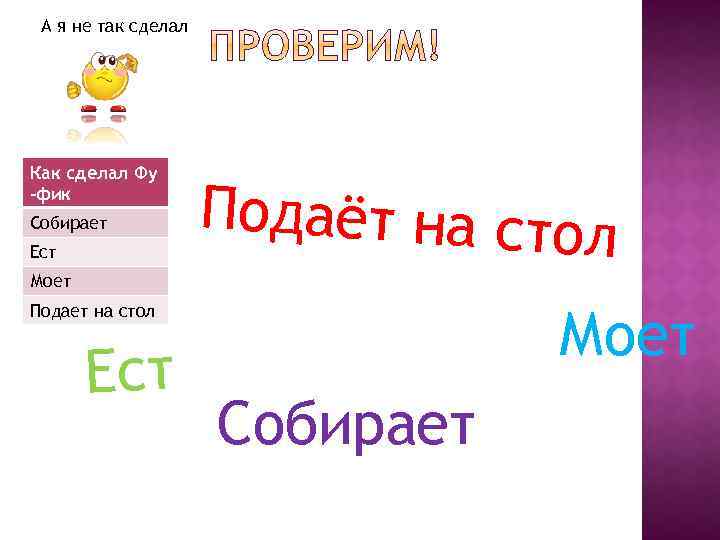 А я не так сделал Как сделал Фу -фик Собирает Ест Подаёт на стол