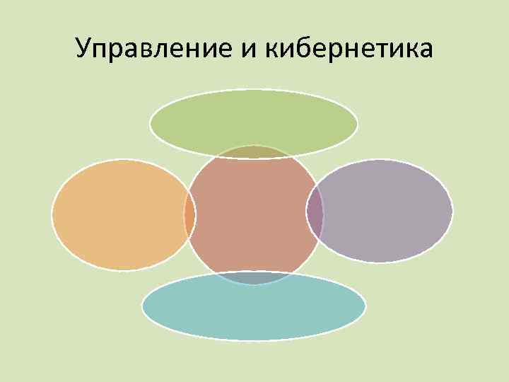 Управление и кибернетика 