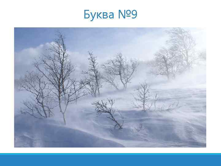 Буква № 9 