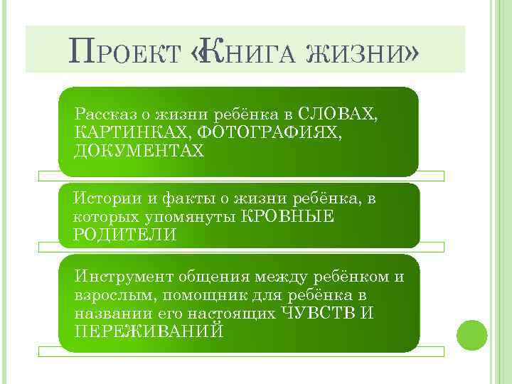 ПРОЕКТ « НИГА ЖИЗНИ» К Рассказ о жизни ребёнка в СЛОВАХ, КАРТИНКАХ, ФОТОГРАФИЯХ, ДОКУМЕНТАХ