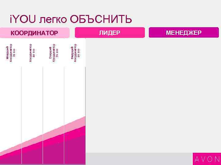 11 0 Ведущий Координатор 90 000 Старший Координатор 70 000 Координатор 40 000 Младший