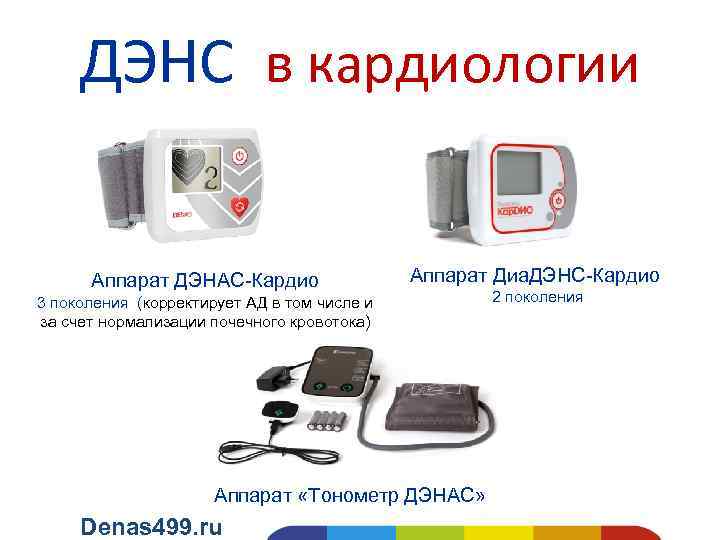 ДЭНС в кардиологии Аппарат ДЭНАС-Кардио Аппарат Диа. ДЭНС-Кардио 3 поколения (корректирует АД в том