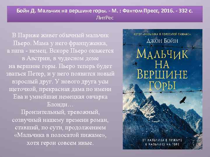 Джон бойн книги читать. Бойн мальчик на вершине горы. Мальчик на вершине горы книга. Книга на вершине горы.