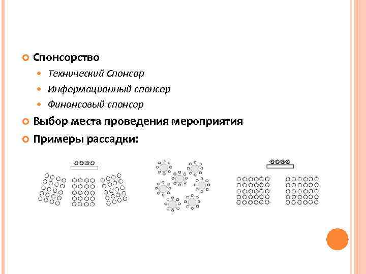 Структура мероприятия. Технический Спонсор.