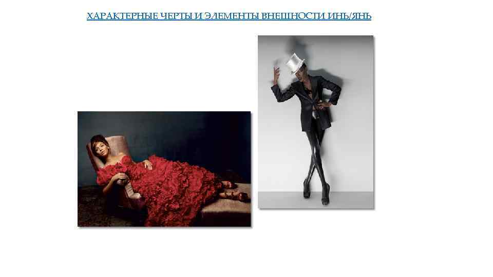 ХАРАКТЕРНЫЕ ЧЕРТЫ И ЭЛЕМЕНТЫ ВНЕШНОСТИ ИНЬ/ЯНЬ 