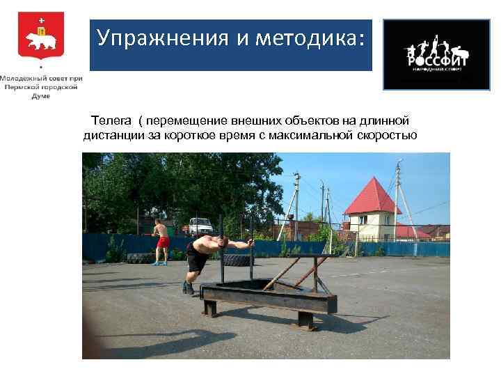 Упражнения и методика: Телега ( перемещение внешних объектов на длинной дистанции за короткое время