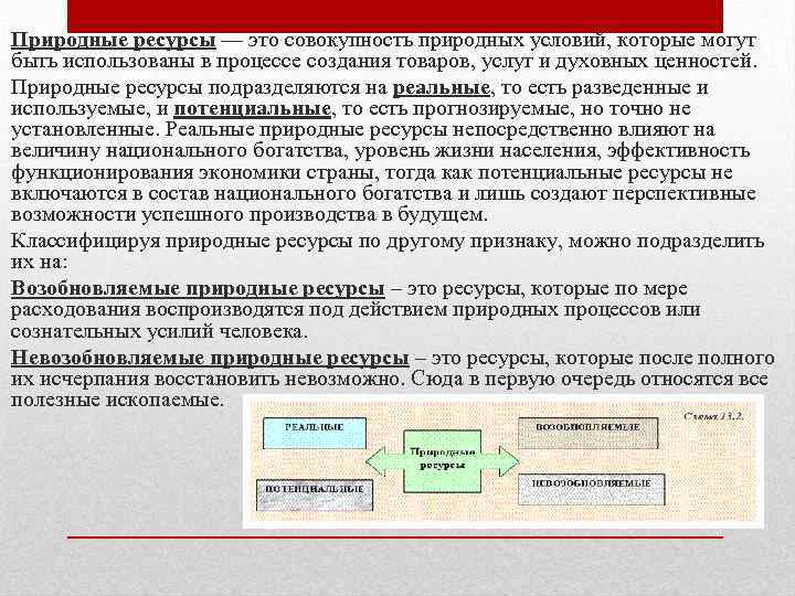 Совокупность природных условий