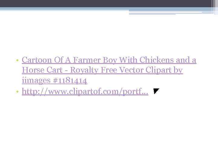  • Cartoon Of A Farmer Boy With Chickens and a Horse Cart -