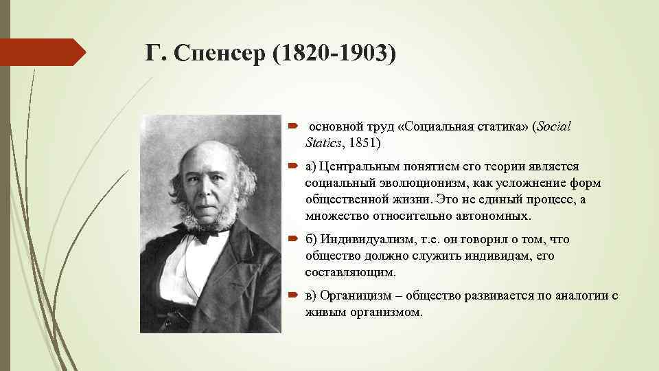 Теория спенсера. Герберт Спенсер понятия. Герберт Спенсер основные труды социологии. Г. Спенсер (1820—1903). Г Спенсер социальная статика.