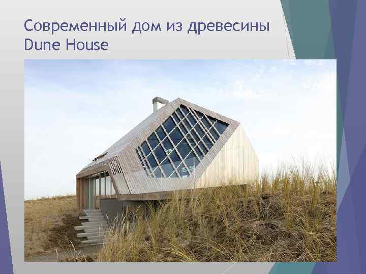 Современный дом из древесины Dune House 