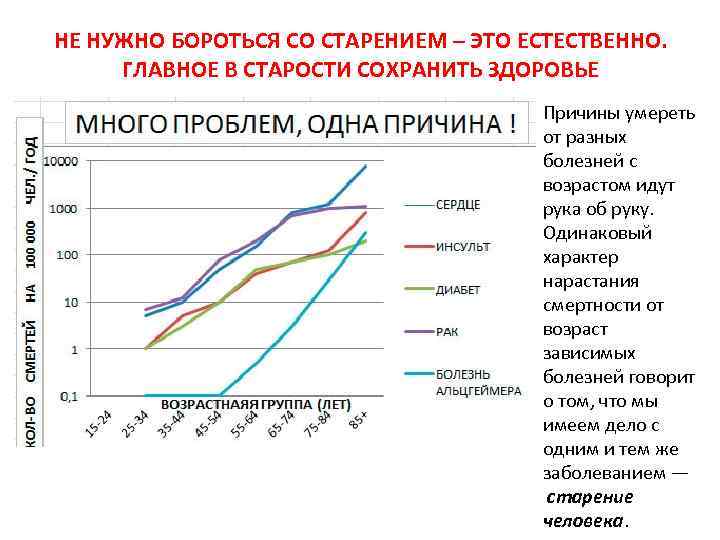 НЕ НУЖНО БОРОТЬСЯ СО СТАРЕНИЕМ – ЭТО ЕСТЕСТВЕННО. ГЛАВНОЕ В СТАРОСТИ СОХРАНИТЬ ЗДОРОВЬЕ Причины