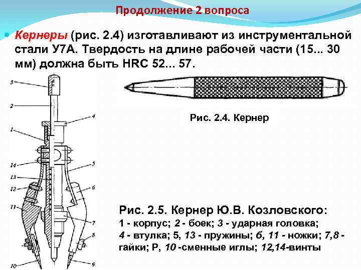 Керн автоматический чертеж