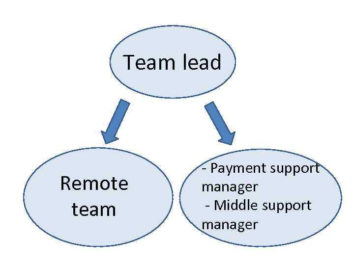 Team lead Remote team - Рayment support manager - Middle support manager 