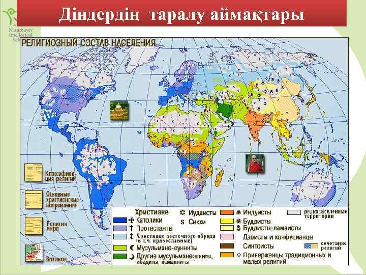 Діндердің таралу аймақтары 