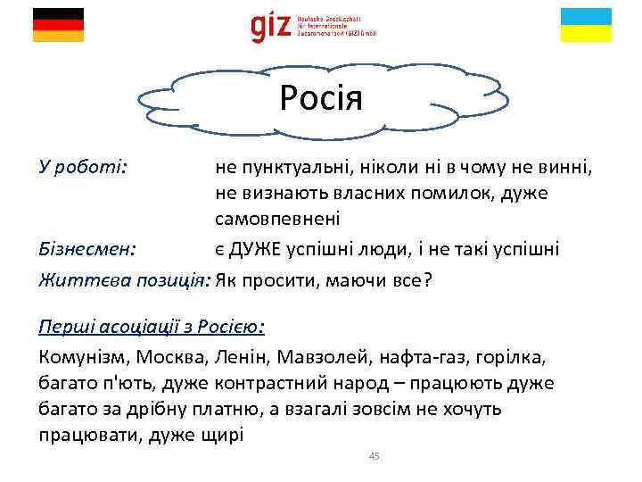 Росія У роботі: не пунктуальні, ніколи ні в чому не винні, не визнають власних