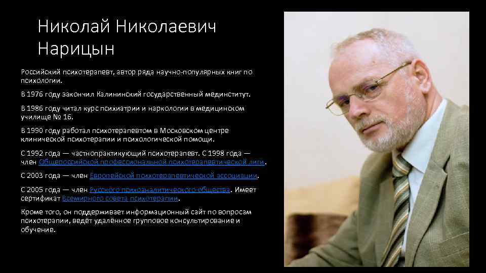 Автор ряда. Нарицын Николай Николаевич. Клепиков Николай Николаевич. Психотерапевт Николай Николаевич. Психотерапевт Автор книг.