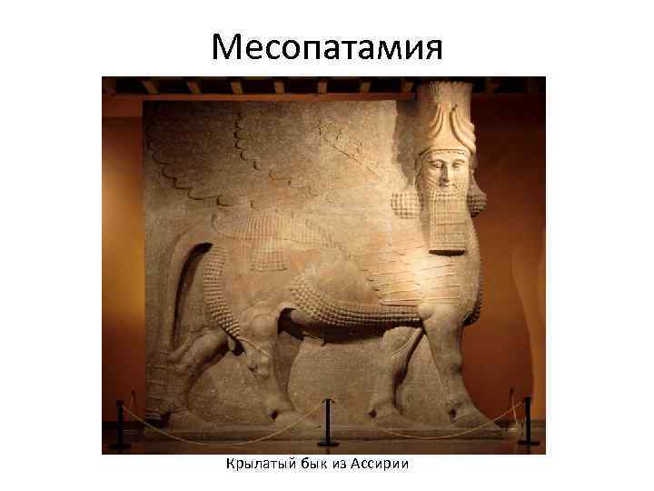 Месопатамия Крылатый бык из Ассирии 
