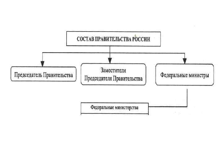 Правительство рф состоит из схема