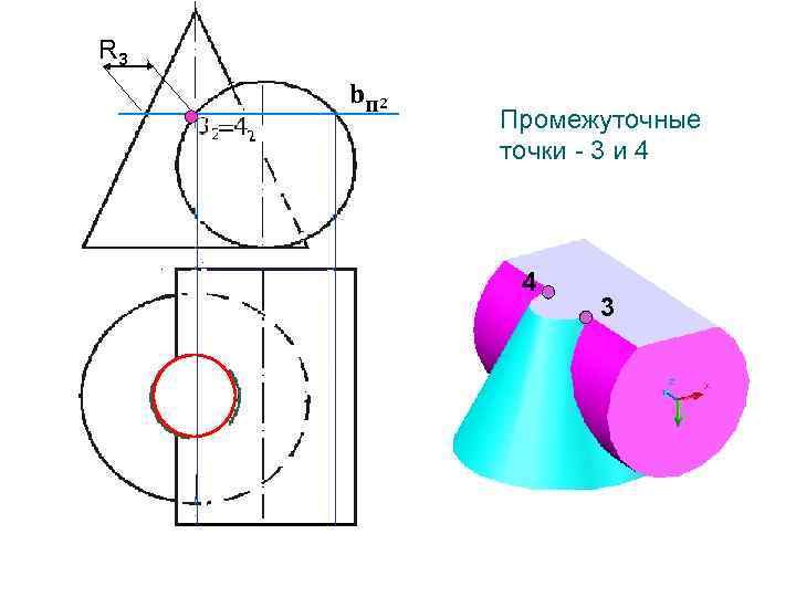 R 3 b п 2 Промежуточные точки - 3 и 4 4 3 