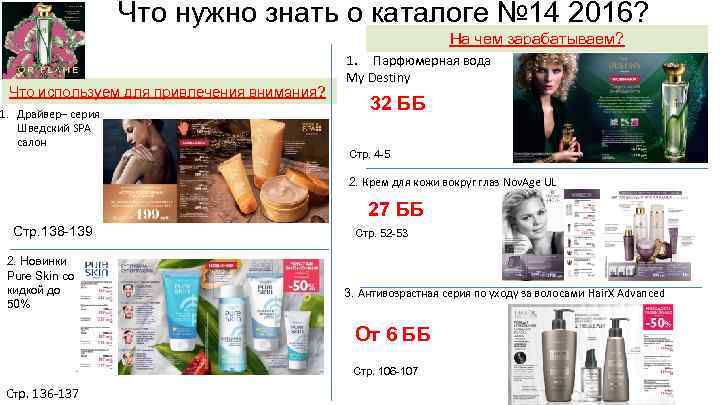 Что нужно знать о каталоге № 14 2016? На чем зарабатываем? Что используем для
