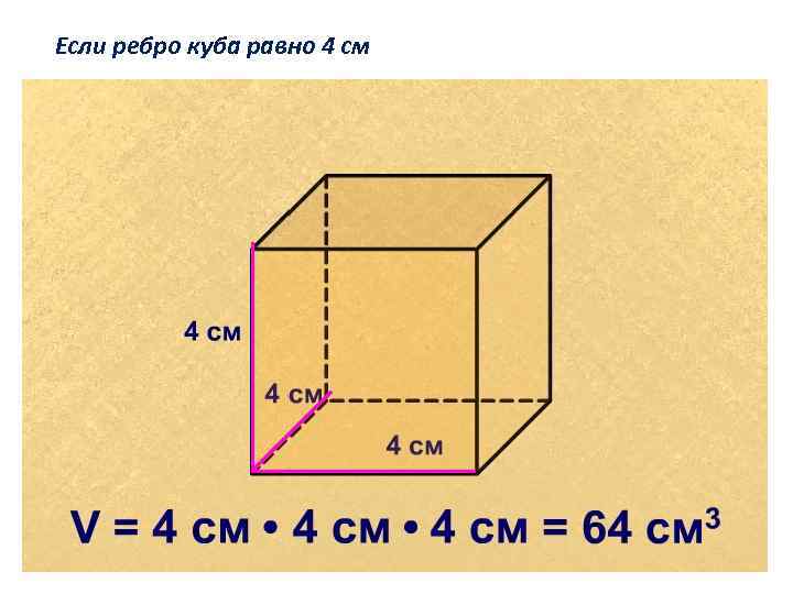 Ребро куба равно 5 м