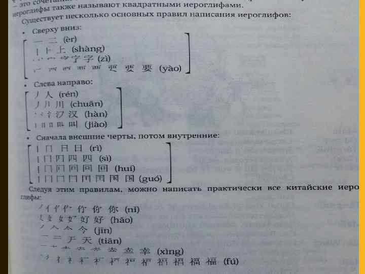 МЕТОД ИЗУЧЕНИЯ КИТАЙСКОМУ ИЕРОГЛИФУ • 3, понимать струкции и порядки иероглифов 