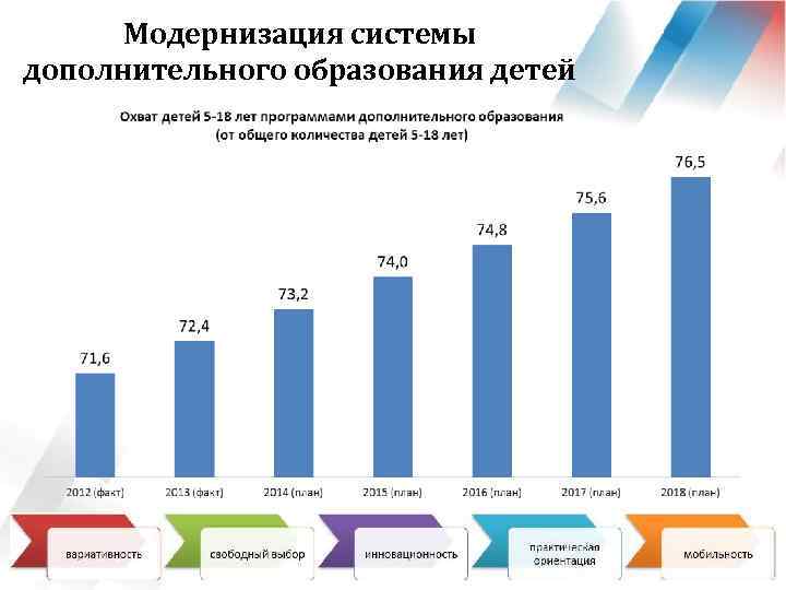 Модернизация системы дополнительного образования детей 