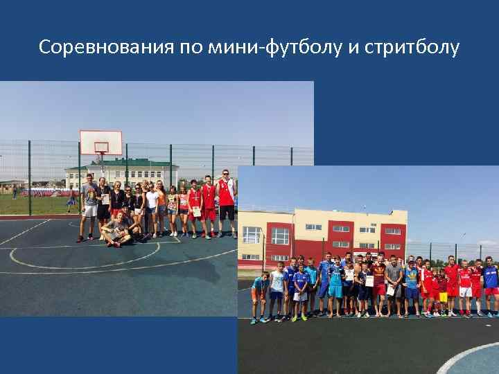 Соревнования по мини-футболу и стритболу 