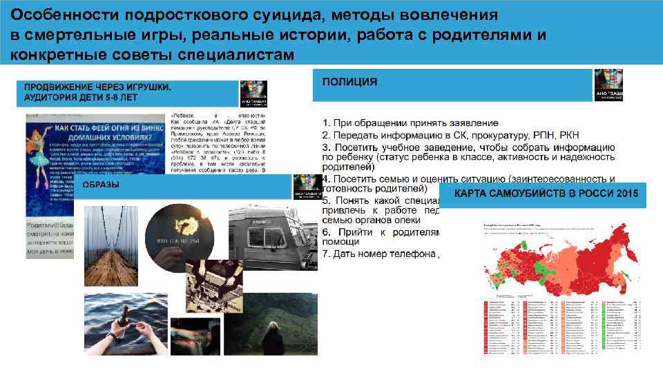 Особенности подросткового суицида, методы вовлечения в смертельные игры, реальные истории, работа с родителями и