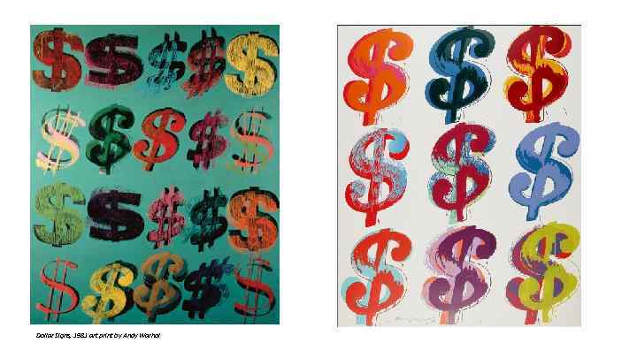 Dollar Signs, 1981 art print by Andy Warhol 