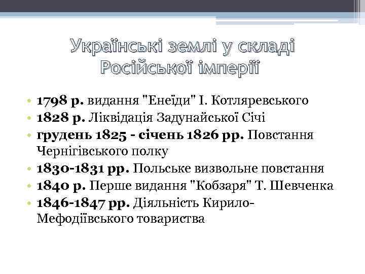 Українські землі у складі Російської імперії • 1798 р. видання 