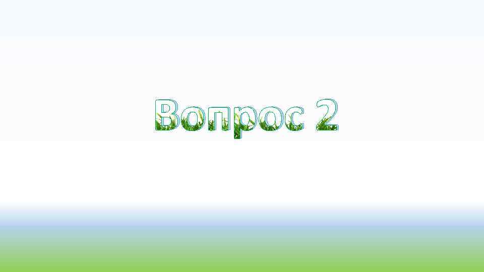 Вопрос 2 